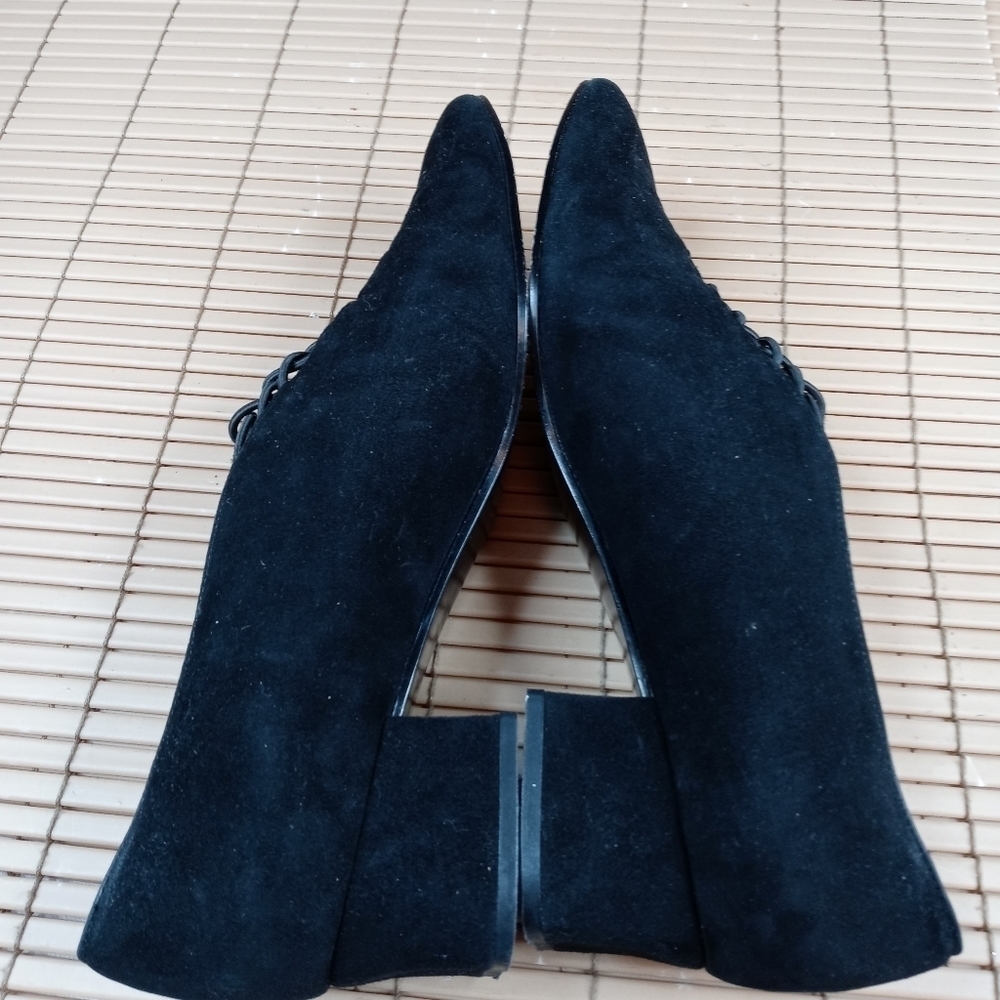 Stuart Weitzman Women's Black Suede 2" Block Heel - image 8